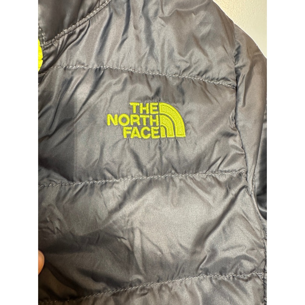 The North Face Gray Lightweight Puffer Jacket Kids 5 Full Zip Quilted Gorpcore - Picture 6 of 6